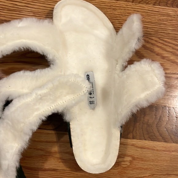 NWT Birkenstock Arizona Shearling Suede Leather Mountain View Green 8, 9, 10 - Picture 13 of 17